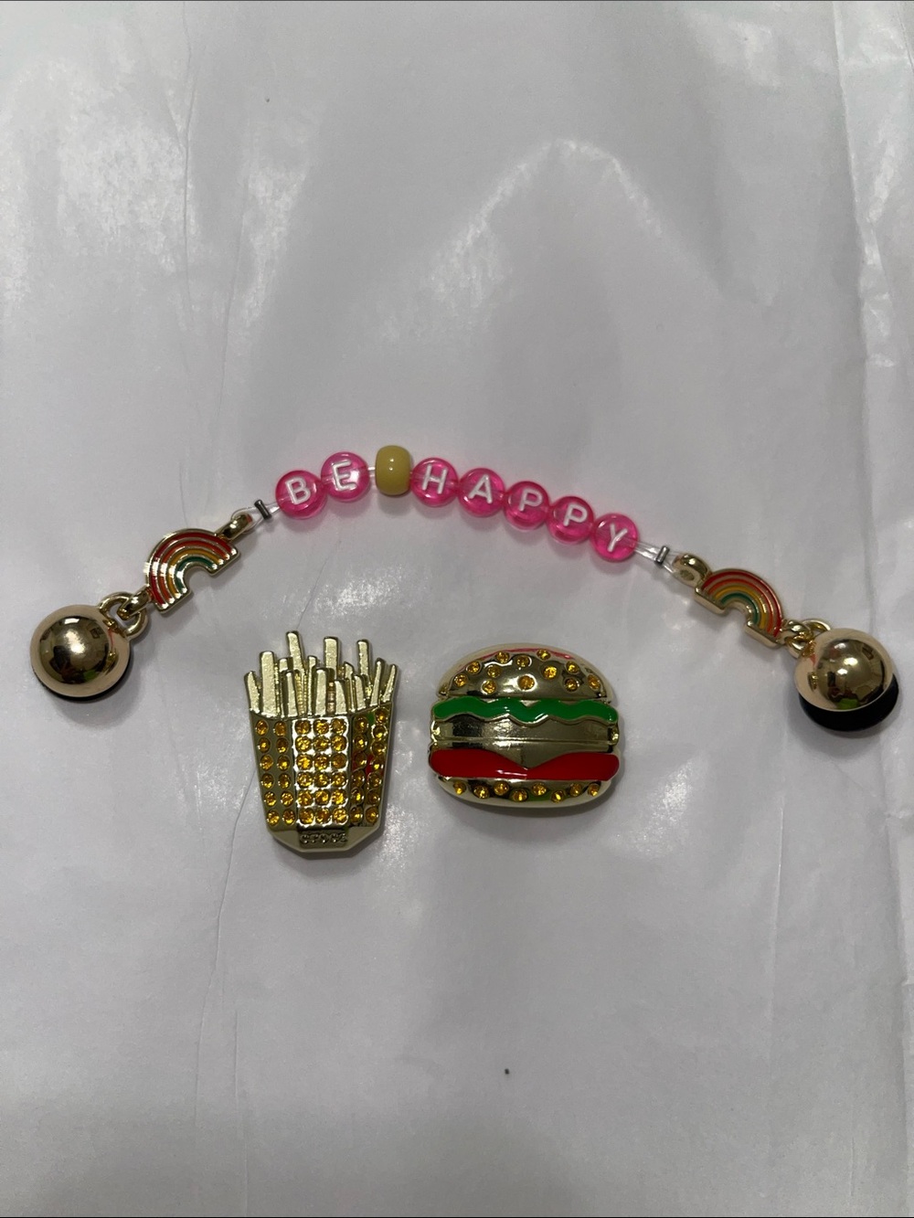 ✨Crocs GOLD Metal Jibbitz / Charm Bundle of 3✨